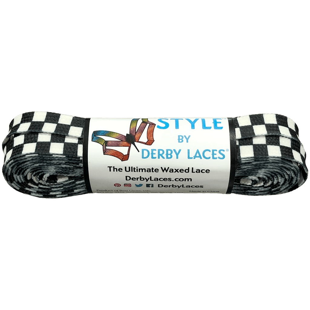 checkered 96" Skate Laces by Derby