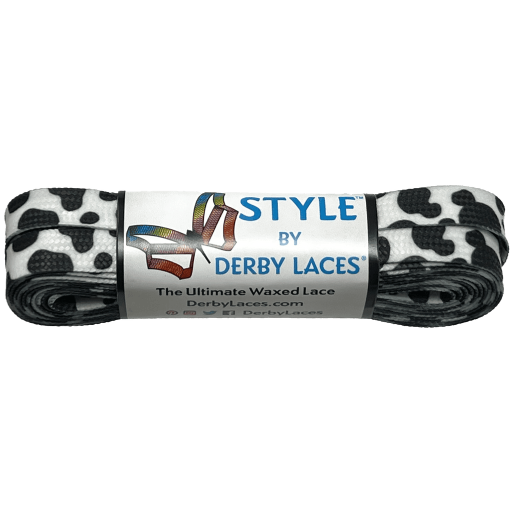 cow print Roller Skate Laces by Derby