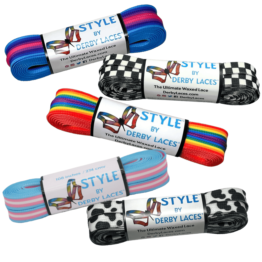 Group (96") Style Roller Skate Laces by Derby