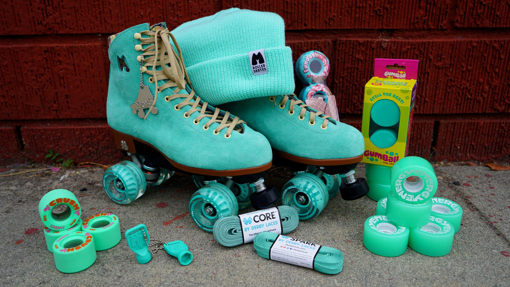 Floss skates with matching Floss Beanie