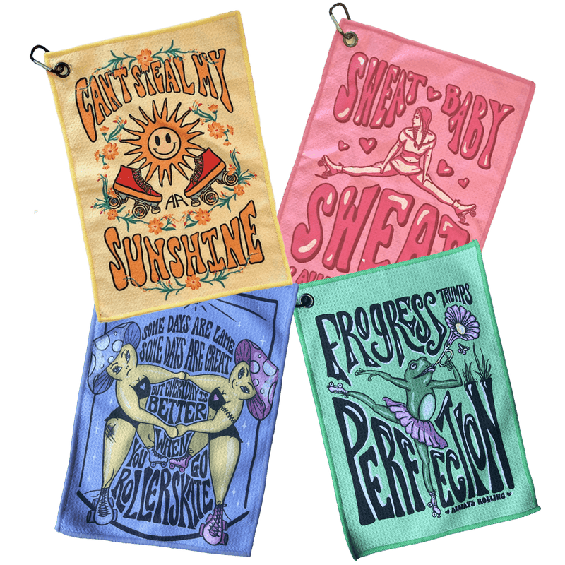 Always Rolling - Sweat Towels with Carabiner