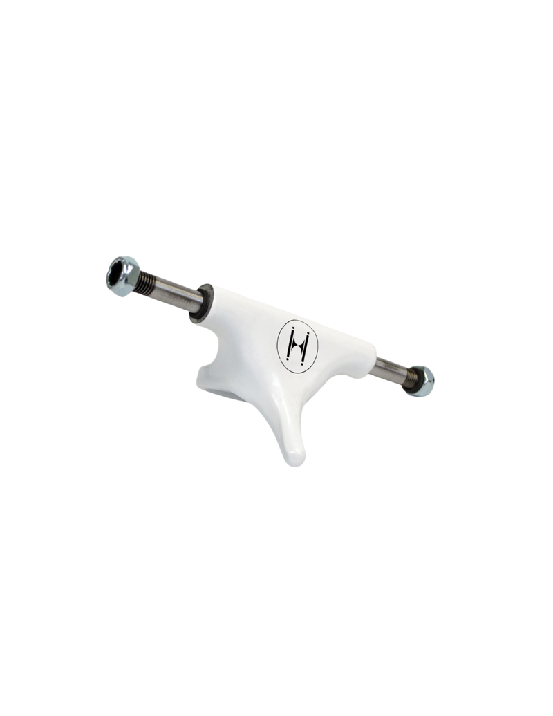 single white huck truck