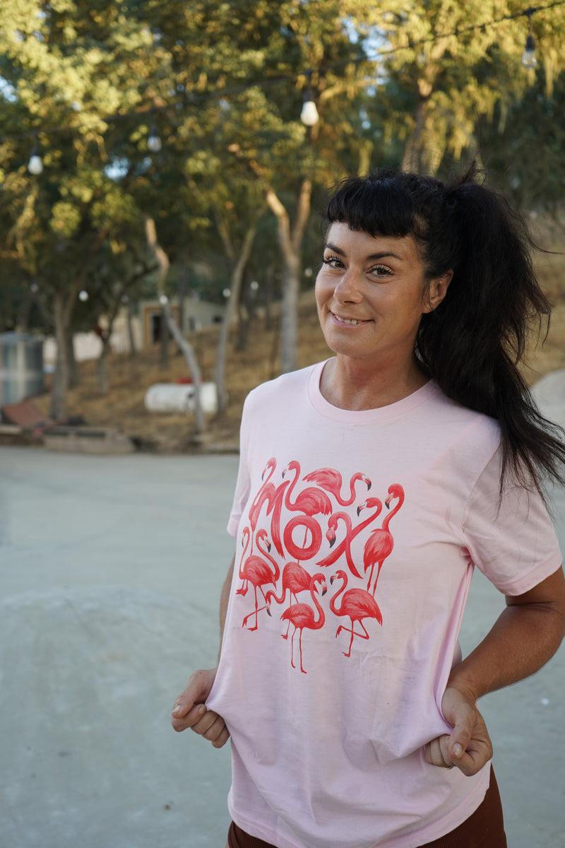 Moxi Flamingo Roller Skate T-Shirt