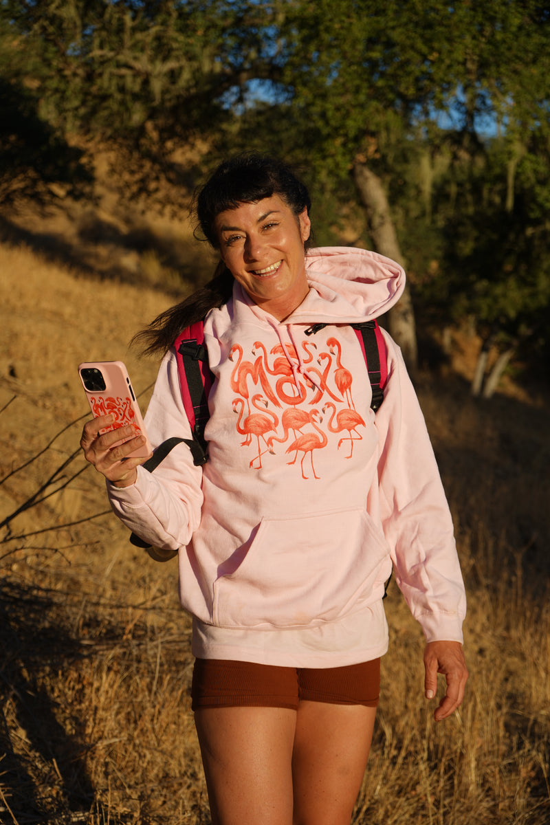 Moxi Flamingo Lightweight Hoodie