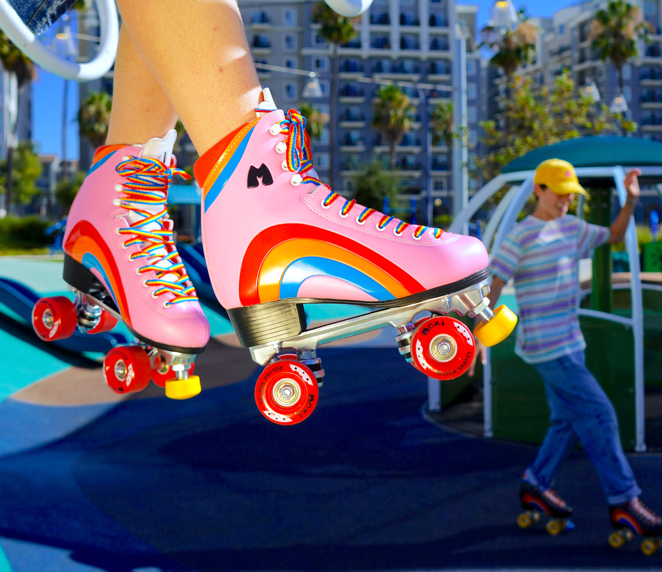 Roller quad MOXI ROLLERSKATES Rainbow Rider Noir | HOTMER