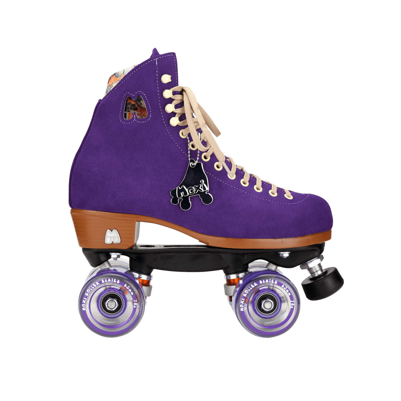 Roller skate accessories skate charm - Felt Flower Purple & Pink