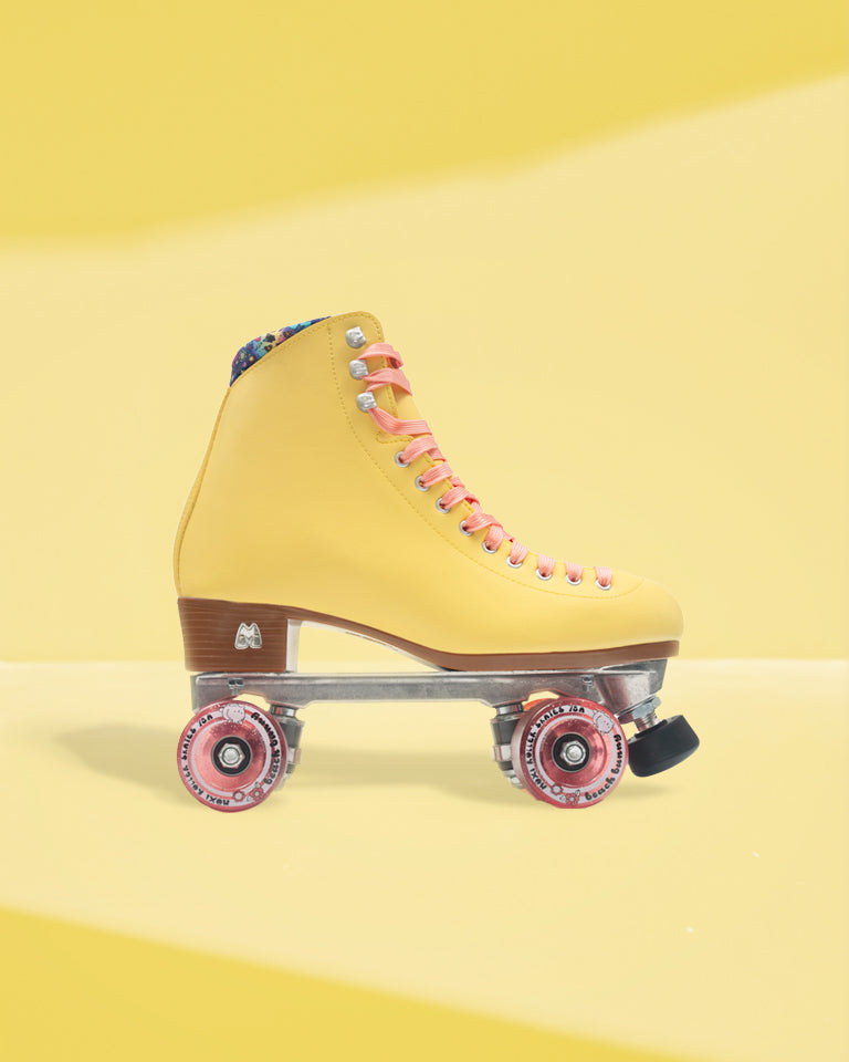 Moxi Beach Bunny Yellow Roller Skates