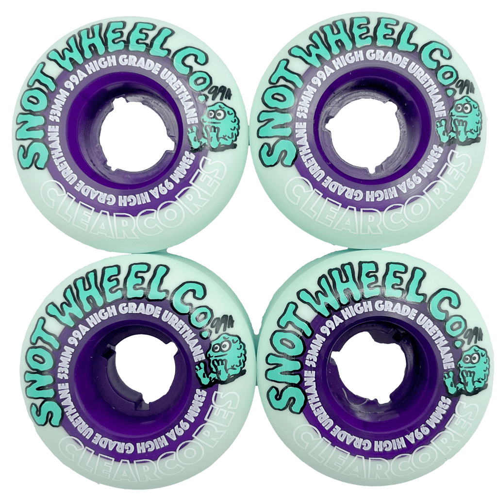 Snot Wheels - Clear Cores Teal