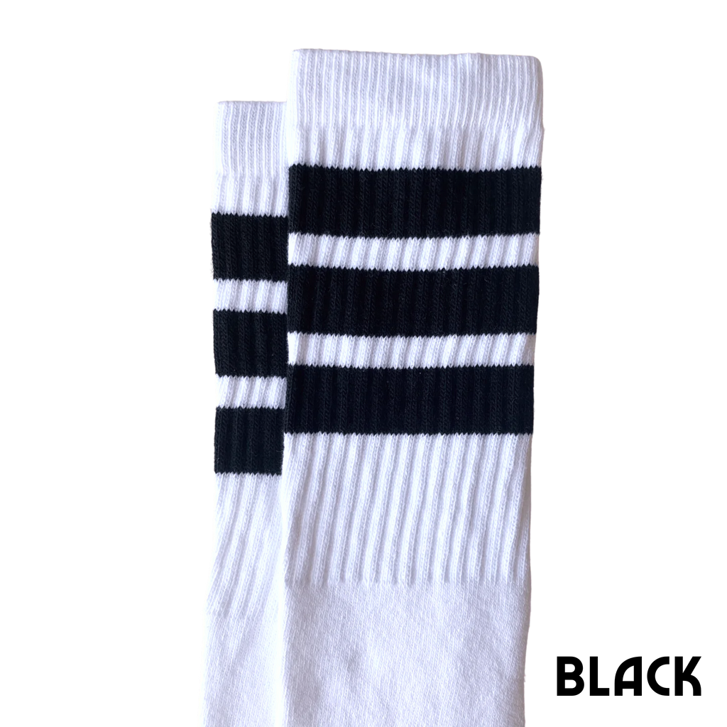 22 inch knee high socks with black stripes