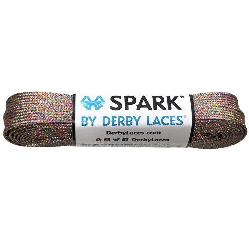 gold Spark Roller Skate Laces by Derby