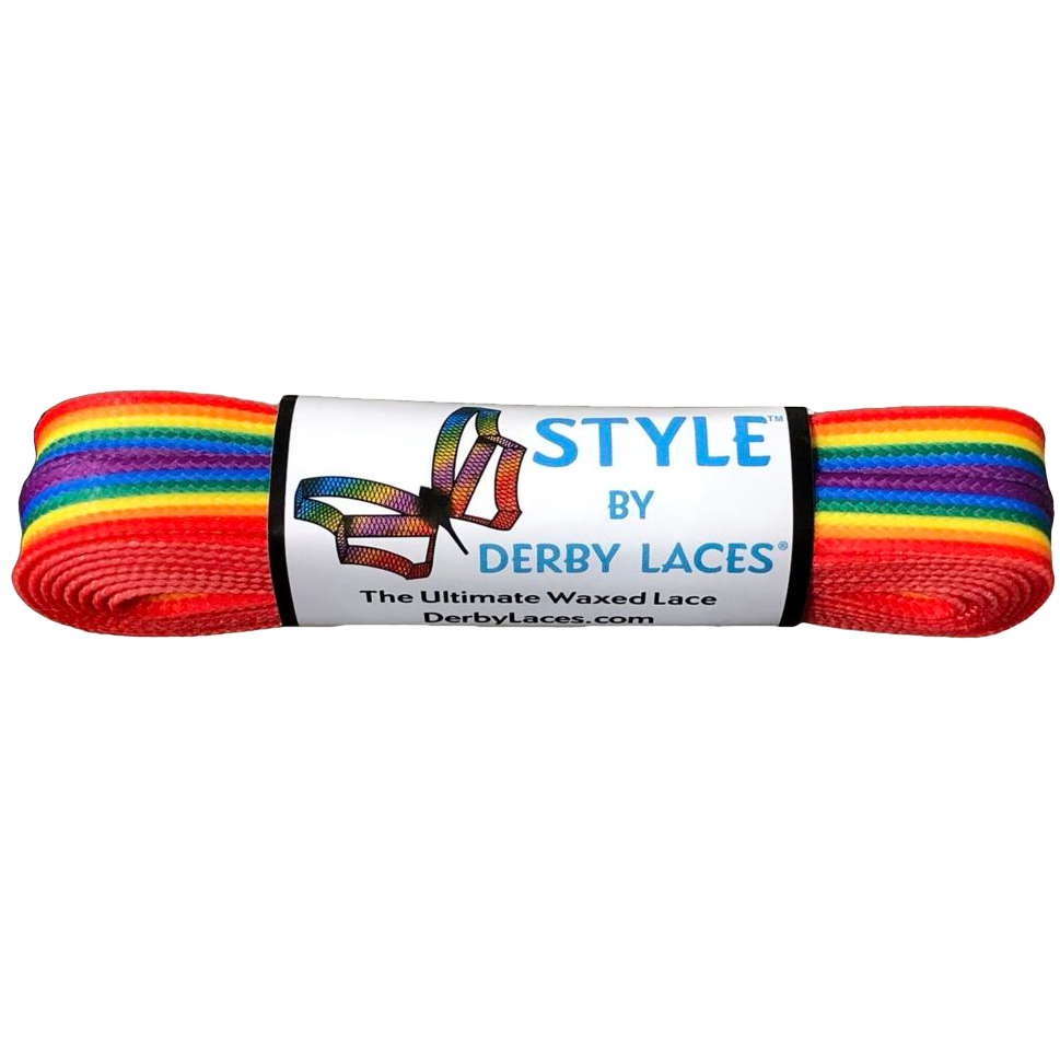 rainbow (96") Style Roller Skate Laces by Derby
