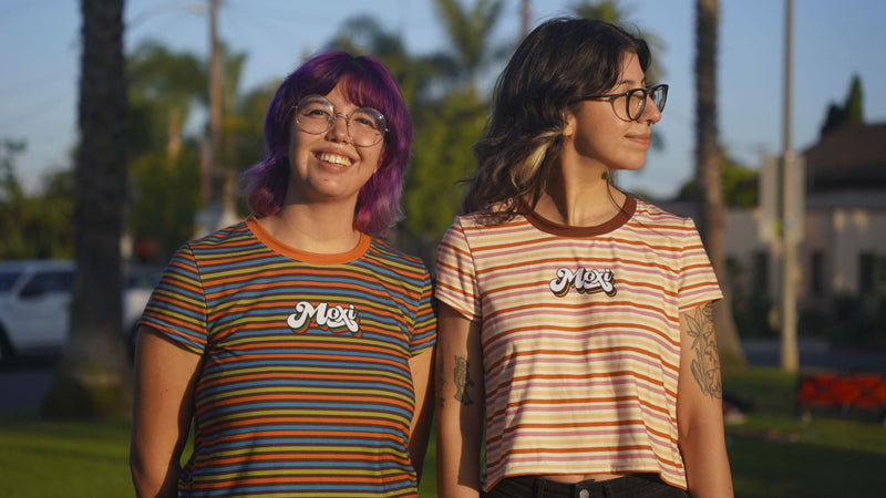 Moxi Spectrum Crop Top (Brown)