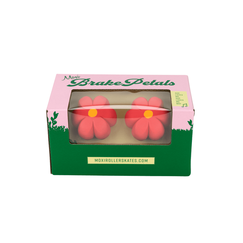 red Brake Petals Toe Stops