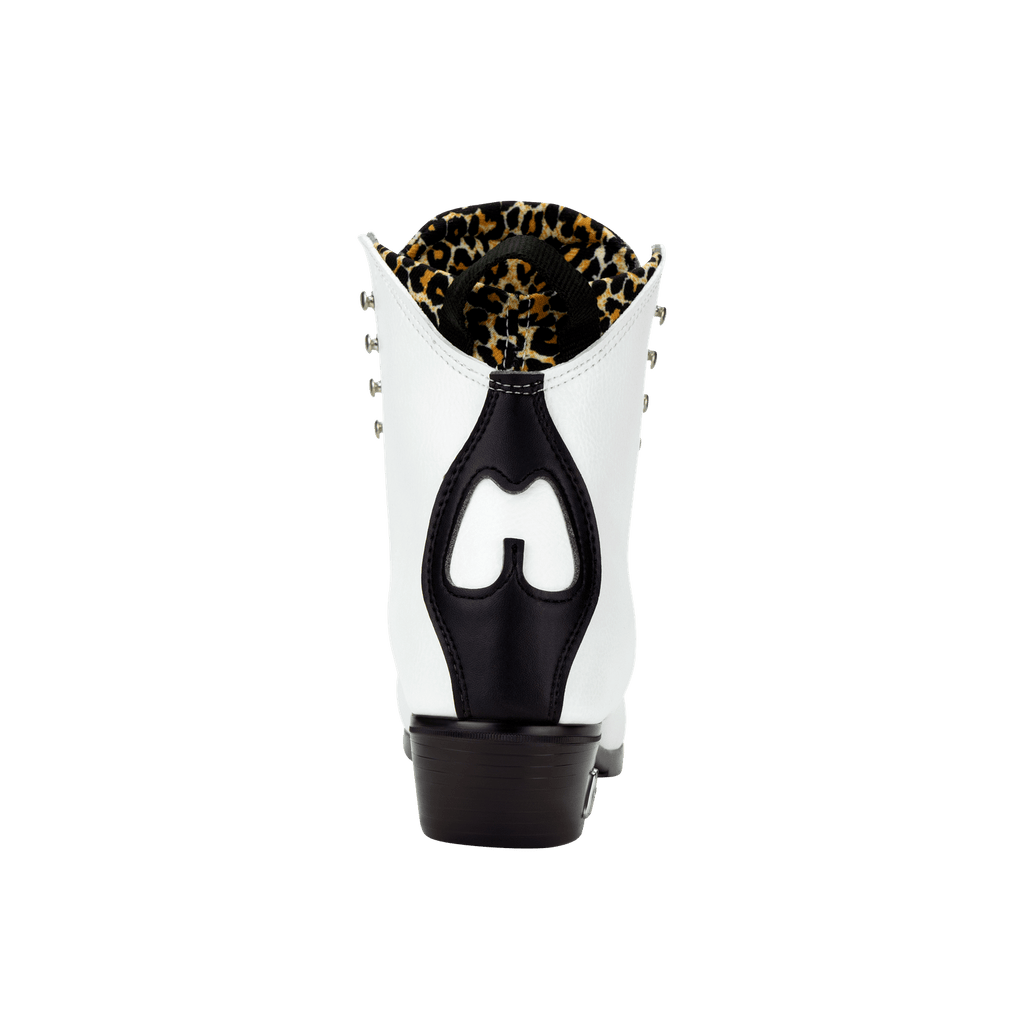 Vegan Jack 1 (White, Boot Only, Leopard Lining)