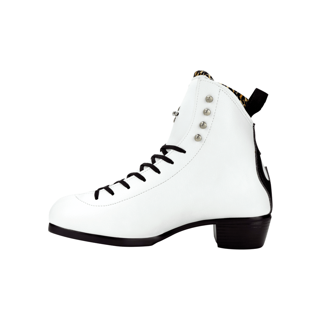 Vegan Jack 1 (White, Boot Only, Leopard Lining)