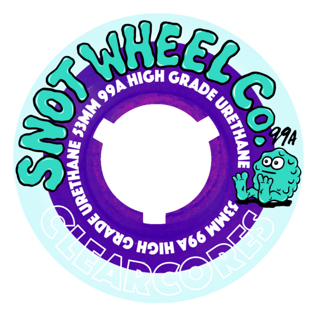 Snot Wheels - Clear Cores Teal