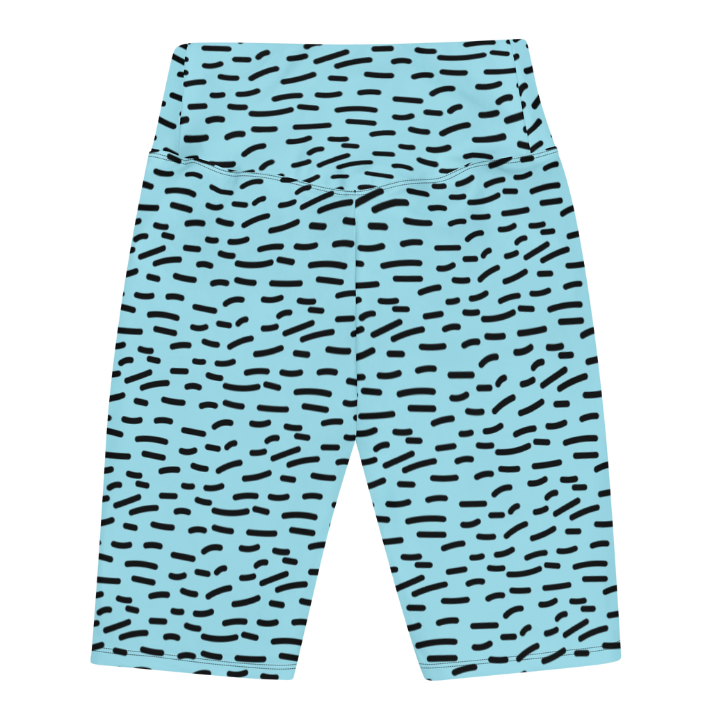 A Dash of 90’s Biker Shorts (Aqua Blast) back
