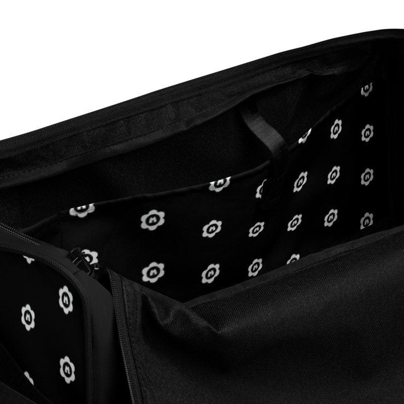 inside of Bloom Spring Skate-cation Duffle (Black)