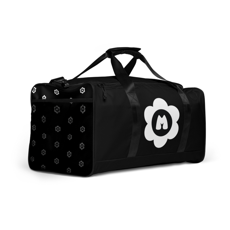 Bloom Spring Skate-cation Duffle (Black) 3/4 view