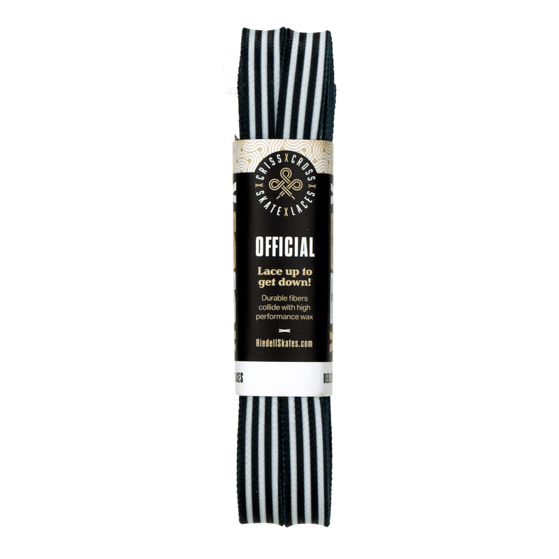 Criss Cross x Derby Laces black and white stripes