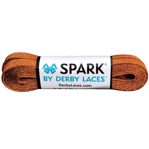 copper Spark Roller Skate Laces by Derby
