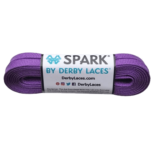 purple Spark Roller Skate Laces by Derby