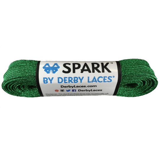 dark green Spark Roller Skate Laces by Derby