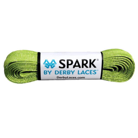 light Green Spark Roller Skate Laces by Derby