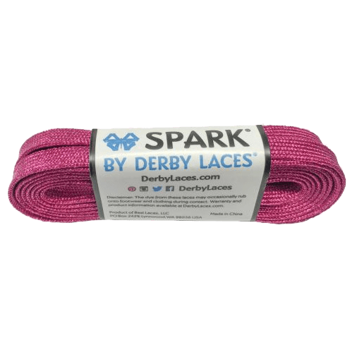 pink Spark Roller Skate Laces by Derby