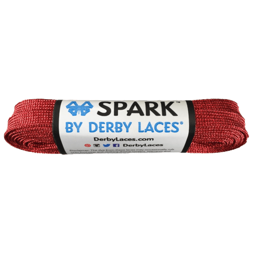 Red Spark Roller Skate Laces by Derby