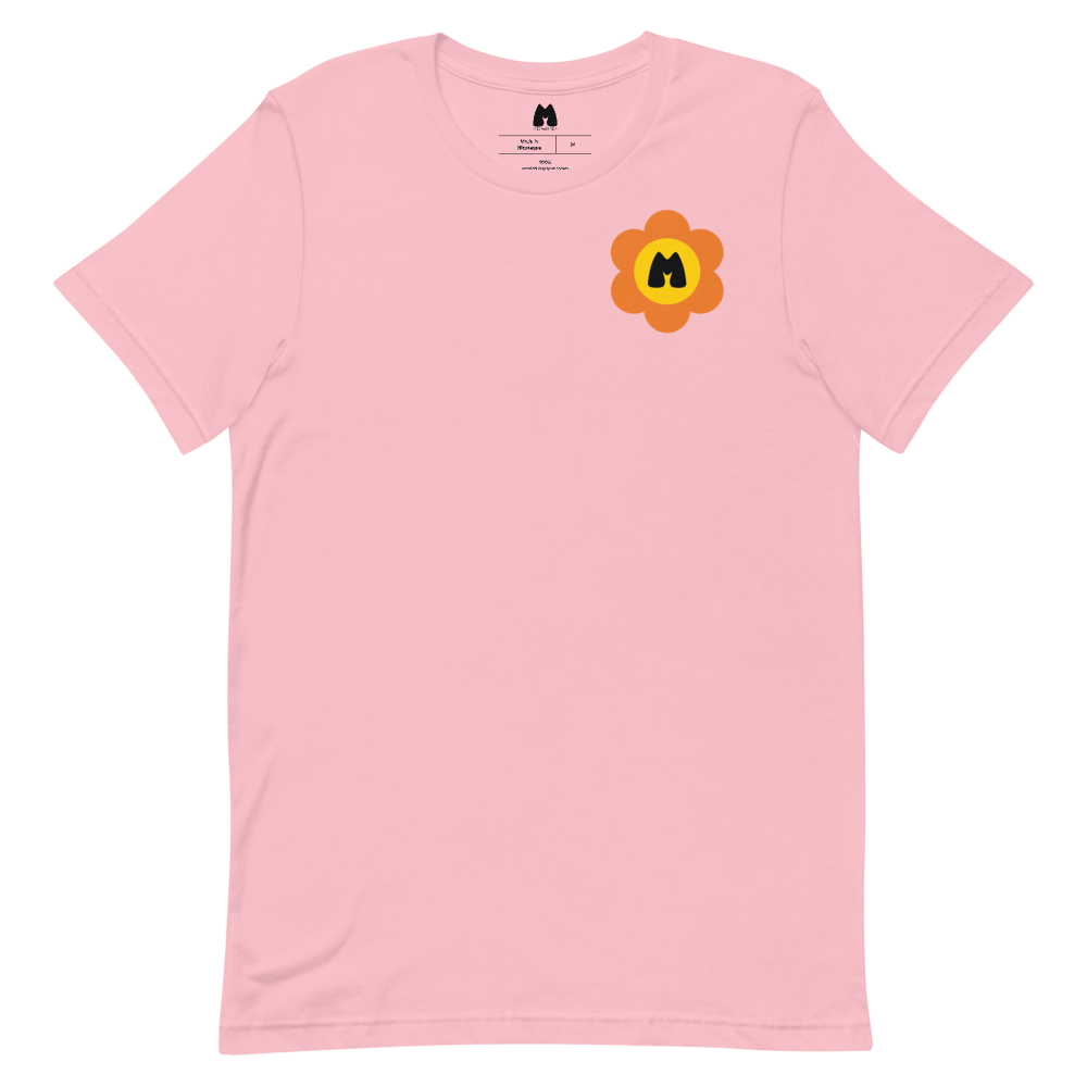 front of Bloom Unisex Tee in pink